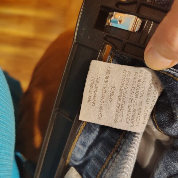 Lee Women's Jeans Lower on the Waist Size 8 Medium Cotton Spandex Stretch - Picture 12 of 12